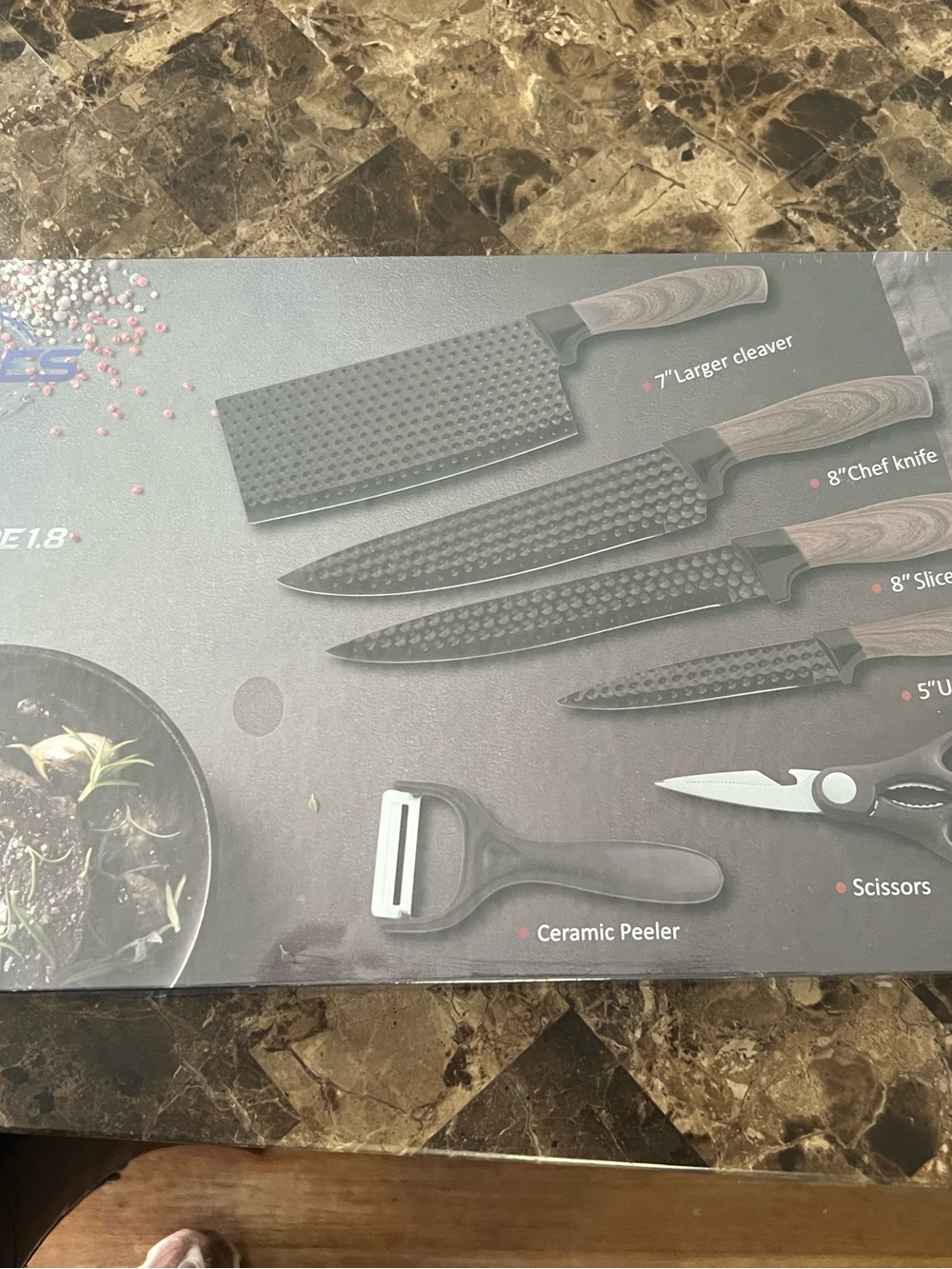 Kitchen knife set packaging